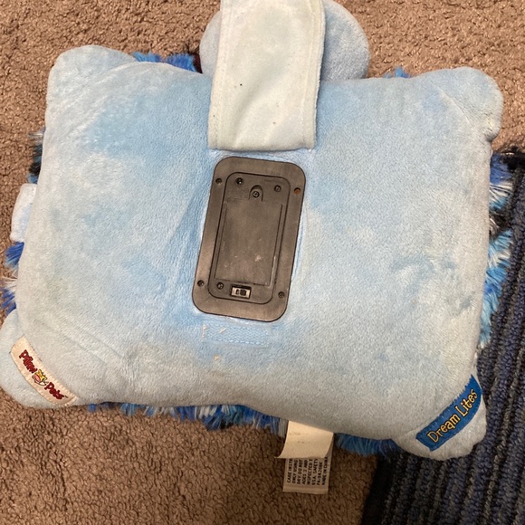 Rainbow Peace Bear Plush 14" Dream Lites My Pillow Pets Tie Dye 2012 - WORKS! - Picture 4 of 5